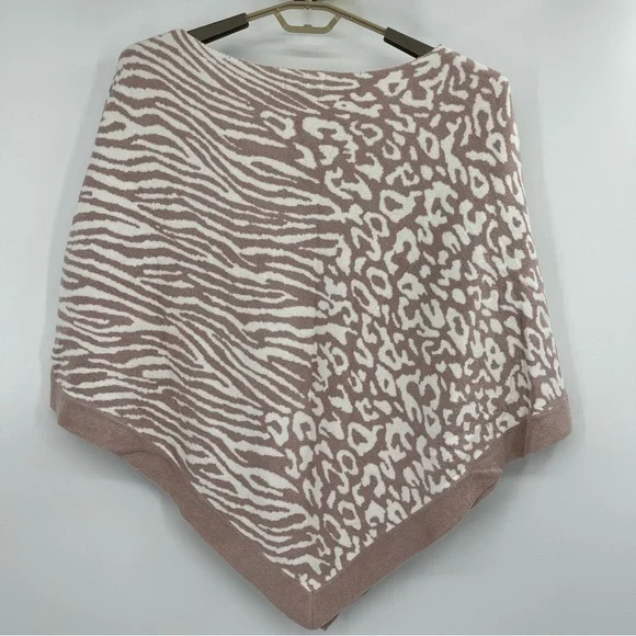 Barefoot Dreams Cozychic Ultra Lite Ocean Breeze Poncho Shawl Sweater - Picture 7 of 13